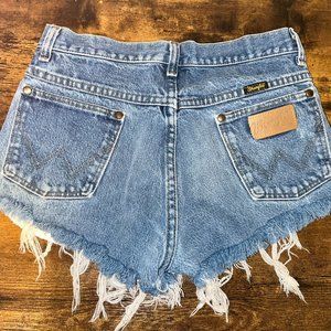 Urban Renewal Recycled Wrangler Cheeky Denim Shorts